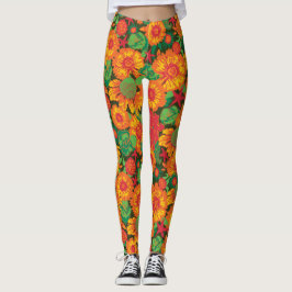 Legging Flores Desenhadas À Mão Funky