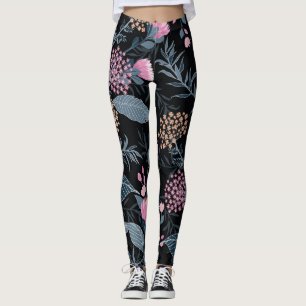 Legging Flores do Jardim de Florença da Flora de Verão
