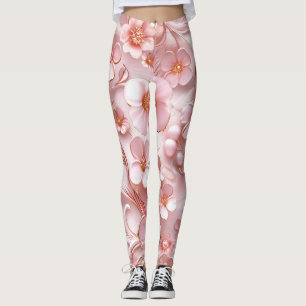 Legging Flores Doce em Pernas Rosa