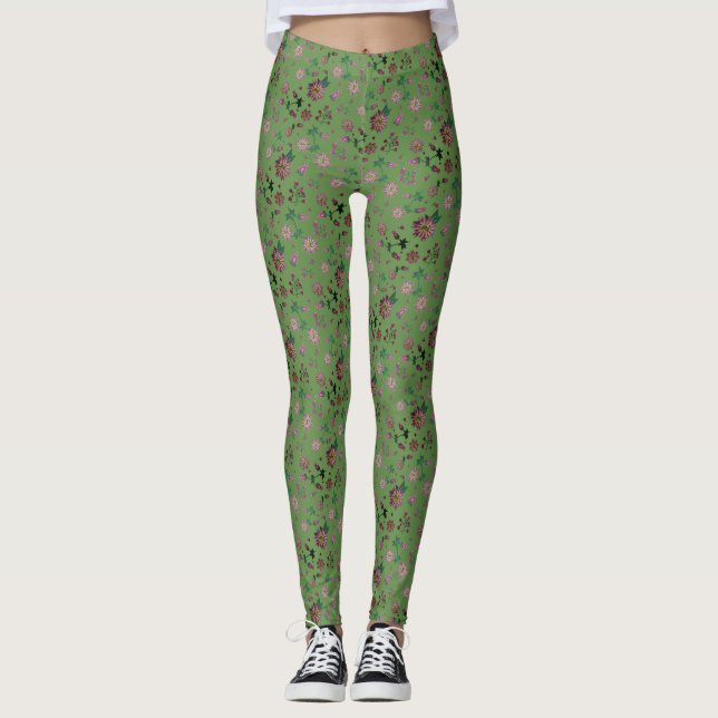 Legging Flores e Berries (Frente)