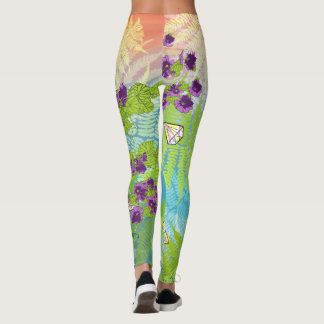 Legging Flores e Ferns