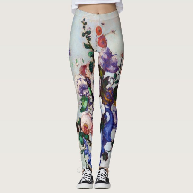 Legging Flores em um Vaso Rococo, Paul Cezanne (Frente)