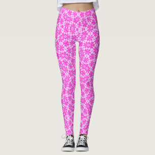 Legging Flores Fuchsia