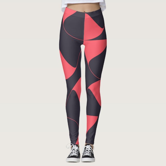 Legging Flores geométricas circulares elegantes, quic, abs (Frente)
