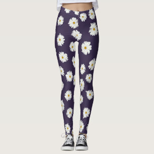 Legging Flores margaridas: um padrão pequeno e sem costura