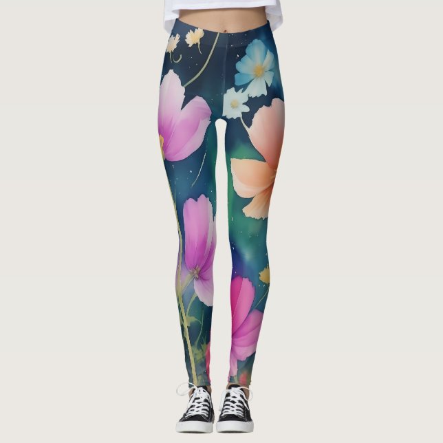 Legging Flores no Cosmos (Frente)
