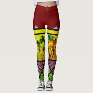 Legging Flores numa Canvas