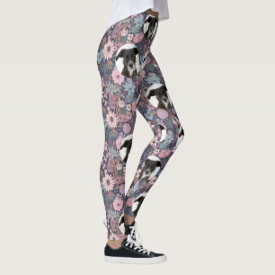 Legging Flores Pastel Padrão Personalizadas para Animais d
