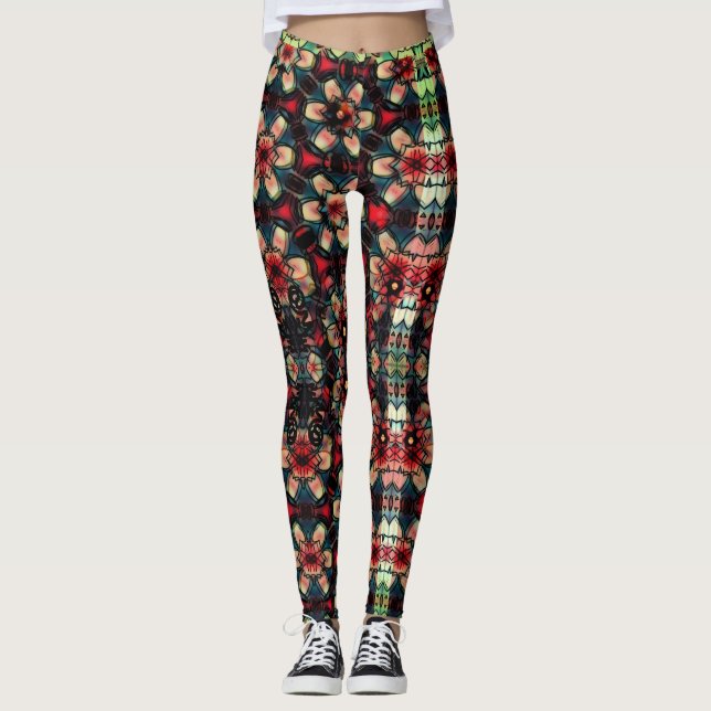 Legging Flores Pesadelos (Frente)