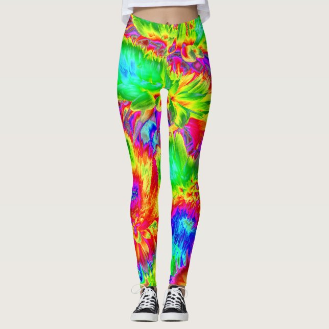 Legging flores psicodélicas 2 (Frente)