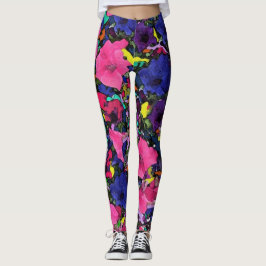 Legging Flores Reproduzíveis - Pernas