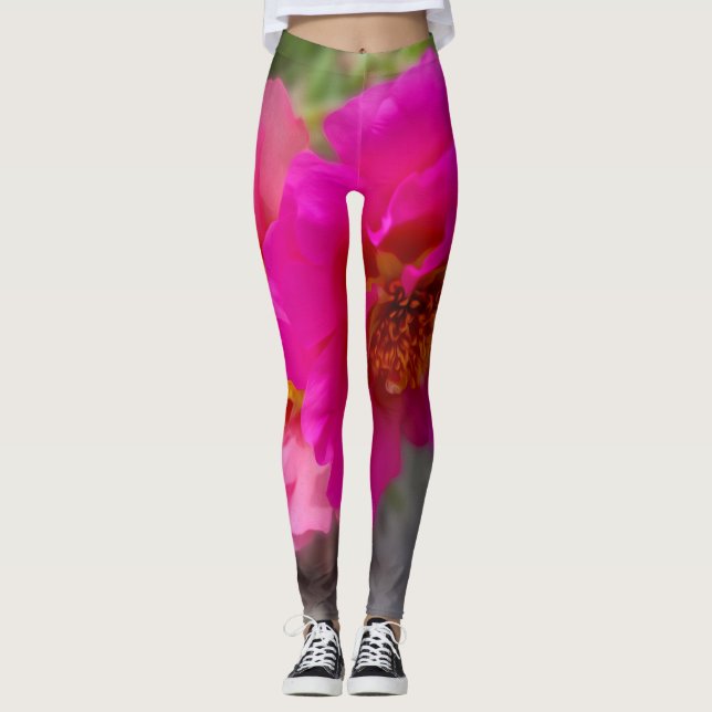 Legging Flores rosa no sol (Frente)