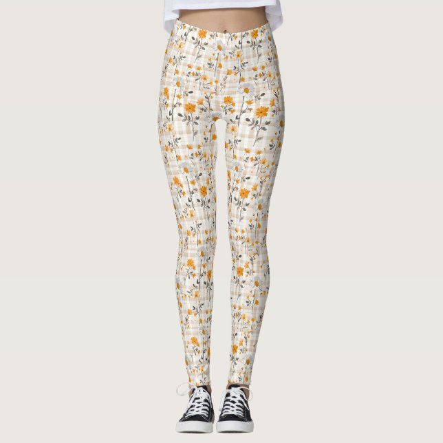 Legging Flores são a língua mais verdadeira do amor (Frente)