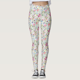 Legging Flores São As Palavras Da Terra