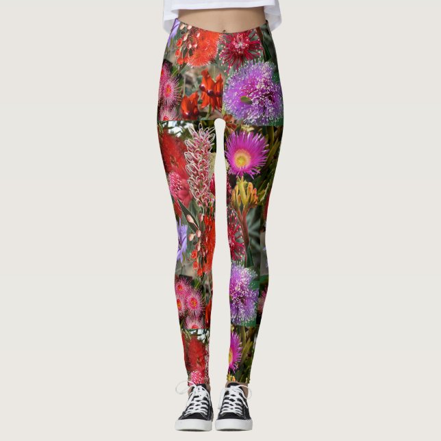 Legging Flores Selvagens Australianas (Frente)