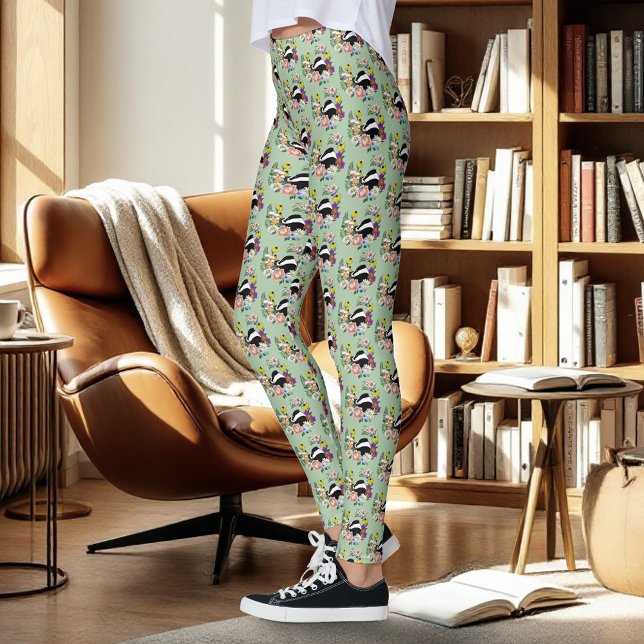 Legging Flores Silvestres de Texugo da Floresta Cogumelos  (Criador carregado)