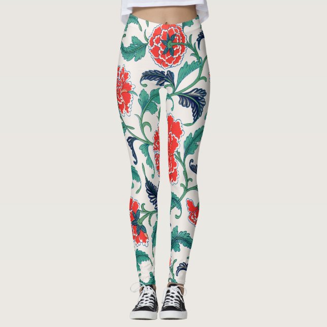 Legging Flores vermelhas (Frente)