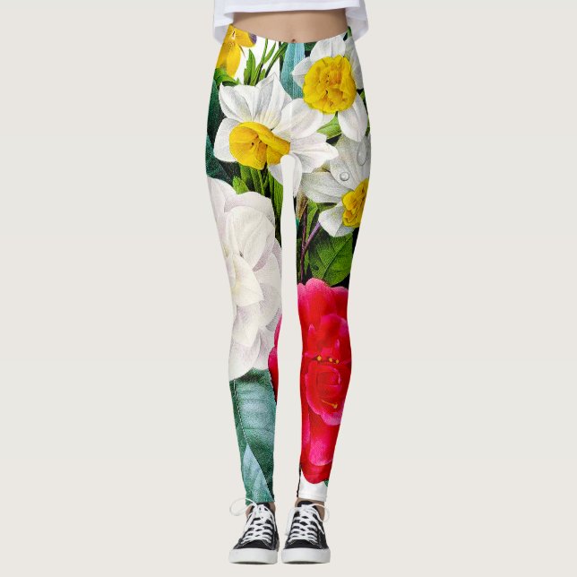 Legging Flores Vintage (Frente)