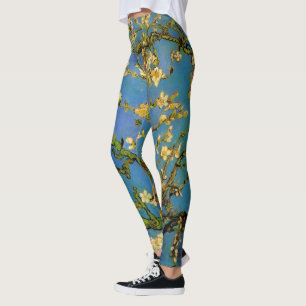 Legging Floresta de Amêndoa Brilhante por Vincent van Gogh