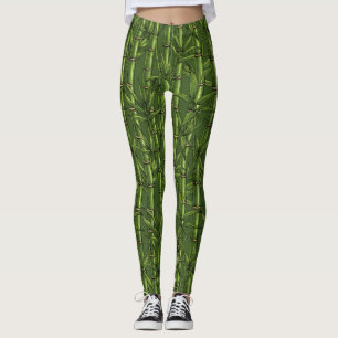 Legging Floresta de bambu em verde