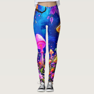 Legging Floresta de Cogumelos Encantada