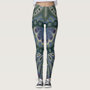 Legging Floresta de Inverno - Paisley Emplumado