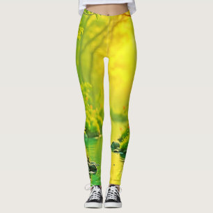 Legging Floresta Dourada Rio Paz Arte Tranquila