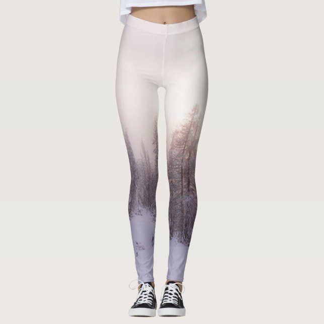 Legging Floresta solar e de abeto (Frente)