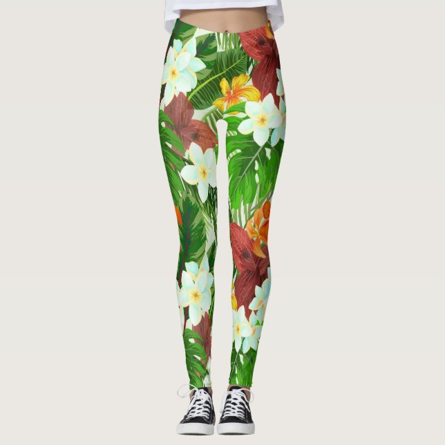 Legging Floresta Tropical Vibrante (Frente)