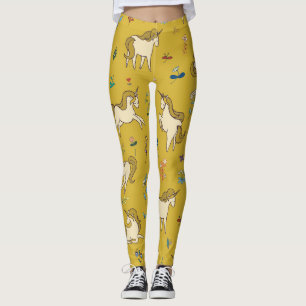 Legging Floresta Unicórn: Padrão Floral Vintage