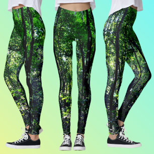 Legging Floresta Verde Fotografia da Natureza