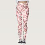 Legging Florestas Nórdicas Natal Escandinavo Branco Vermel<br><div class="desc">Bonita Scandi Christmas Stockdesign em vermelho e branco para o máximo conforto!</div>