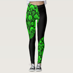 Legging Florestas Verdes de Árvores