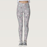 Legging Flórida moderna minimalista pastel<br><div class="desc">Flórida moderna e pastel em cores pastosas com fundo de cinza</div>