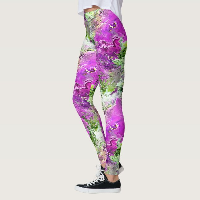 Legging Fluindo Petunias..... (Esquerda)
