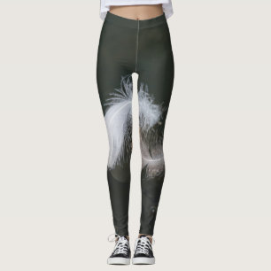 Legging Flutuação das penas do ganso