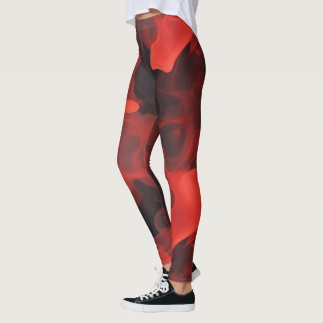 Legging Fluxo de Incêndio Crimson (Esquerda)