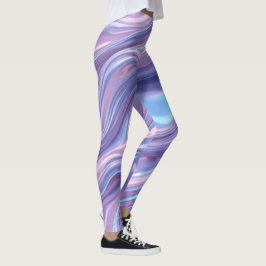 Legging Fluxo Holográfico Líquido – Abstrato Seamless