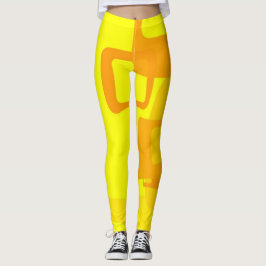 Legging Fluxo Vibrante de Sol – Formas Modernas de Arte Ab