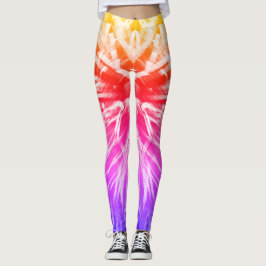Legging Fogos de artifício do Rainbow Fun Bright