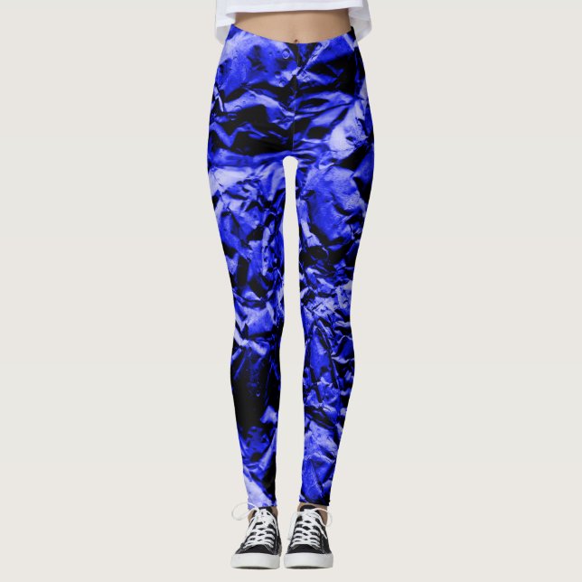 Legging Folha Azul #2 (Frente)