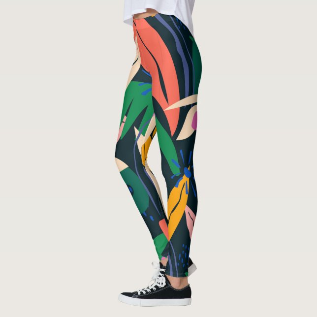 Legging Folha colorida, vibrante (Esquerda)