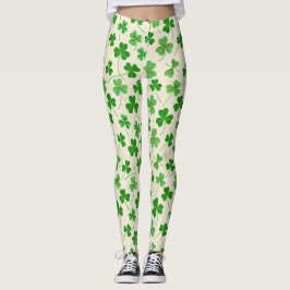 Legging Folha de Trevo Estilosa