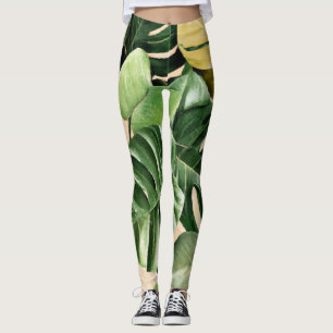 Legging Folha floral/havaiana/tropical