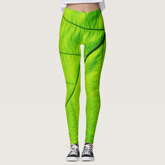 Legging Folha Verde (Frente)