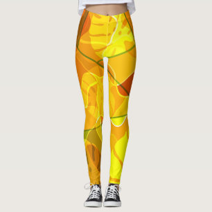 Legging FOLHAS abstrato TROPICAIS