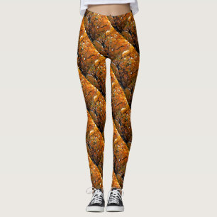 Legging Folhas âmbar de queda