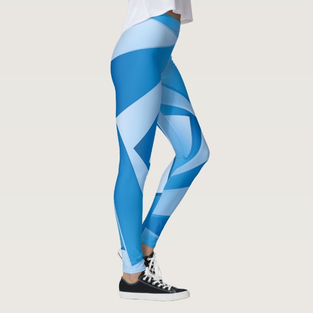 Legging Folhas Azuis (Direita)