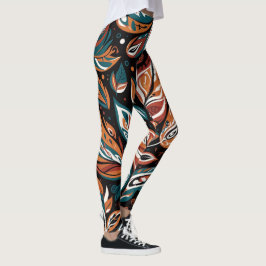 Legging Folhas Caprichosas