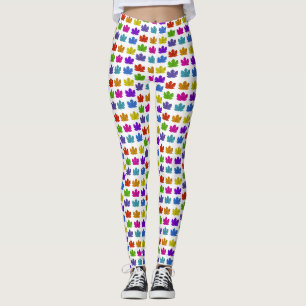 Legging Folhas coloridas